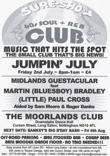 sure-shot 60's soul & r & b club, long eaton, nottm