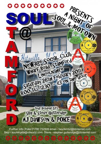 soul @ stamford - sat 26th feb