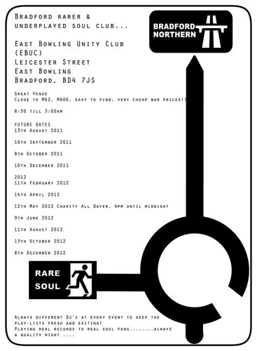 bradford ebuc flyer 2012 rarer / underplayed soul
