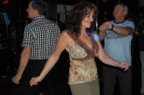 having a dance to earl wright's "thumb a ride