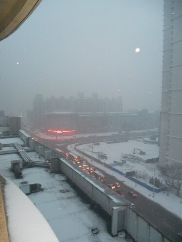 snowy day - it feels like england !!