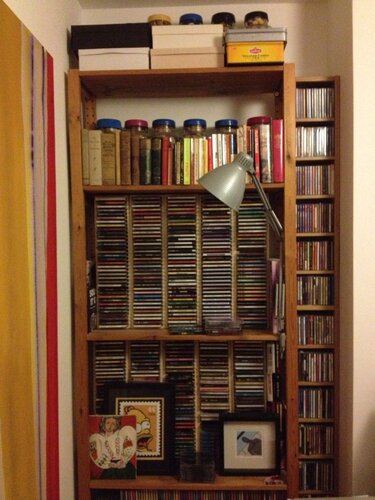 cds on ikea ivar shelves