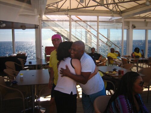 getting a hug from jonathan butler