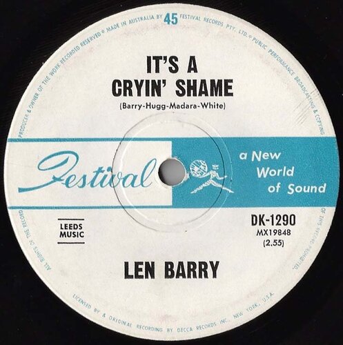 len barry   its a cryig shame