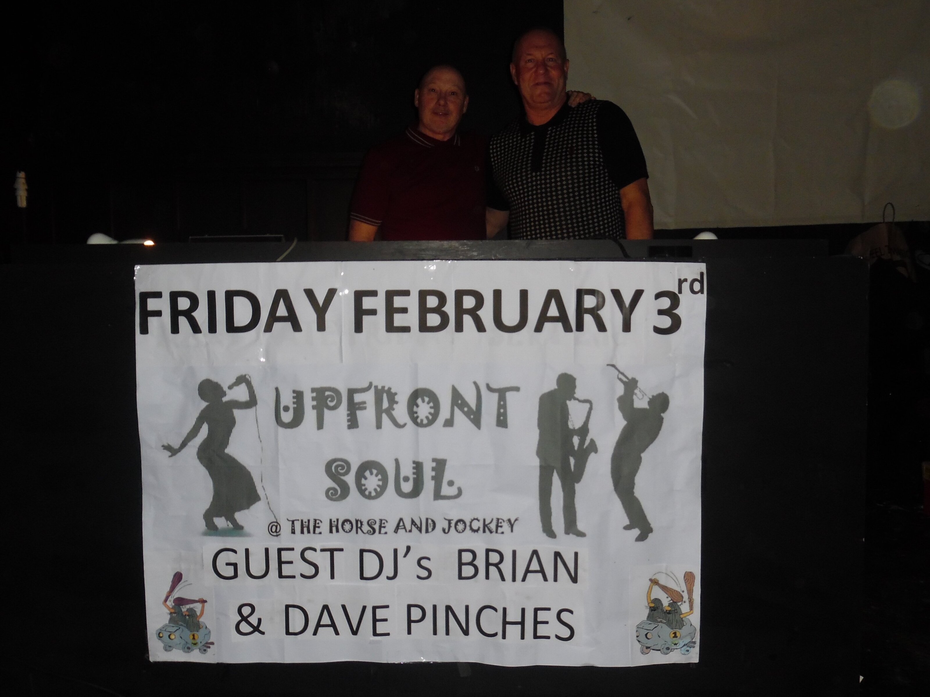 Upfront at the horse and Jockey Jan 2017