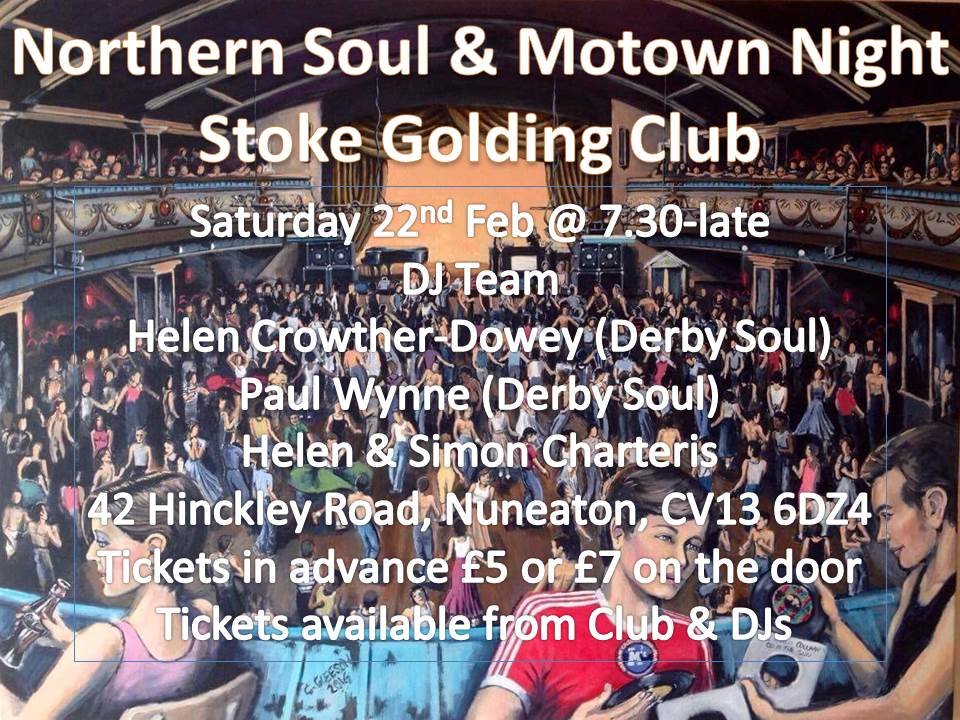 Stoke Golding Northern Soul  Motown Night