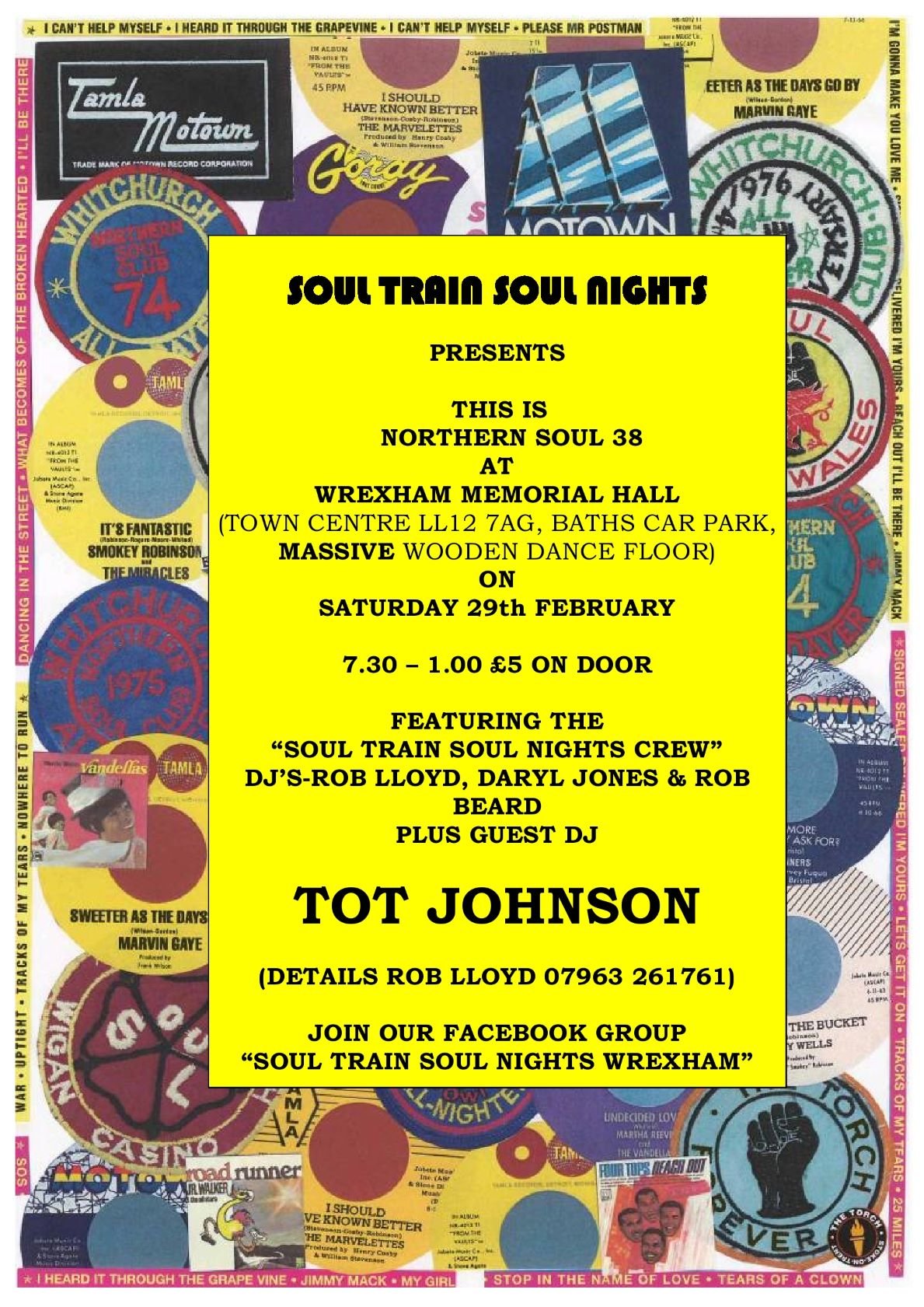 Wrexham Memo  Tot Johnson  Guest Dj