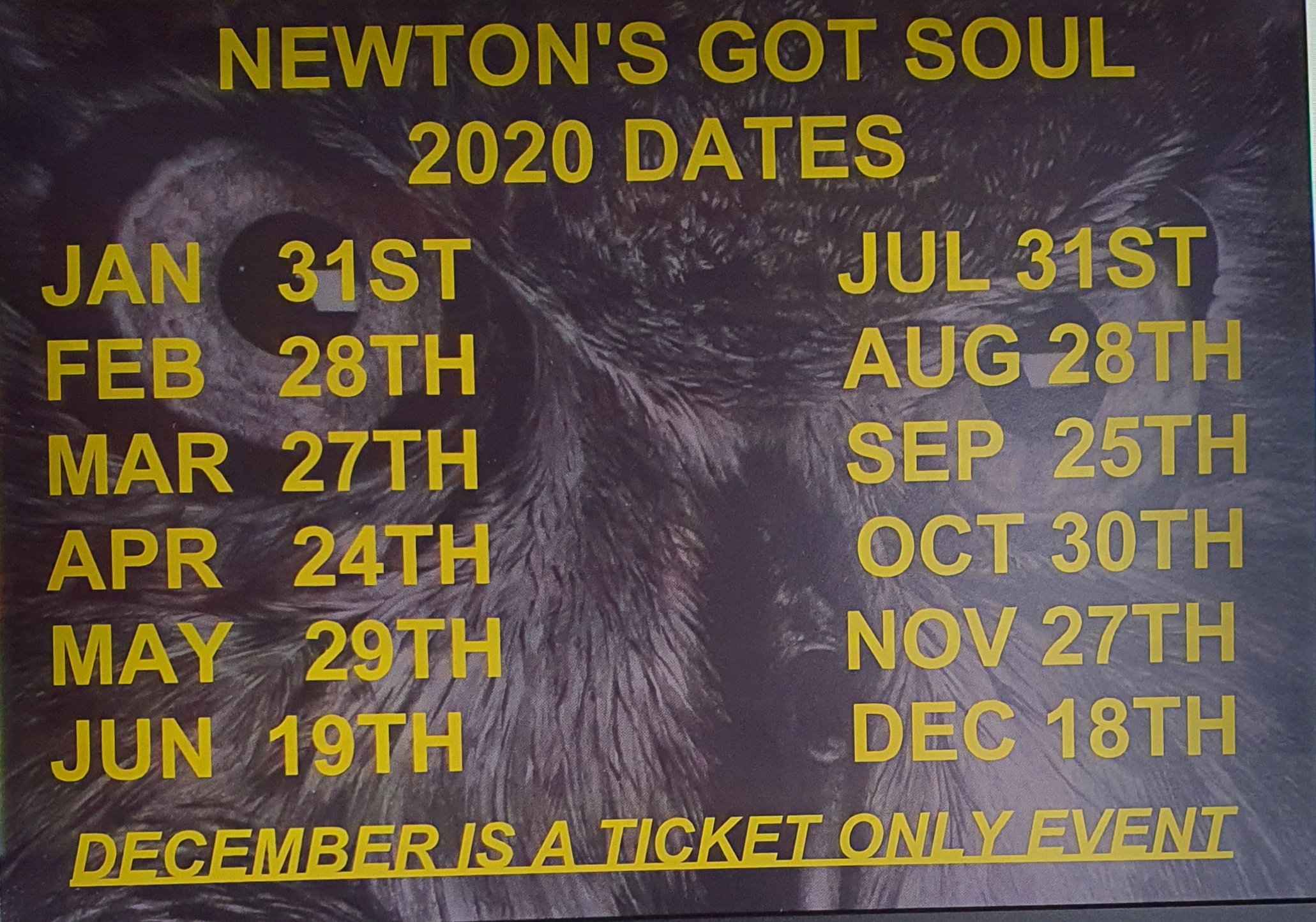 Newtons Got Soul Monthly Soul Night