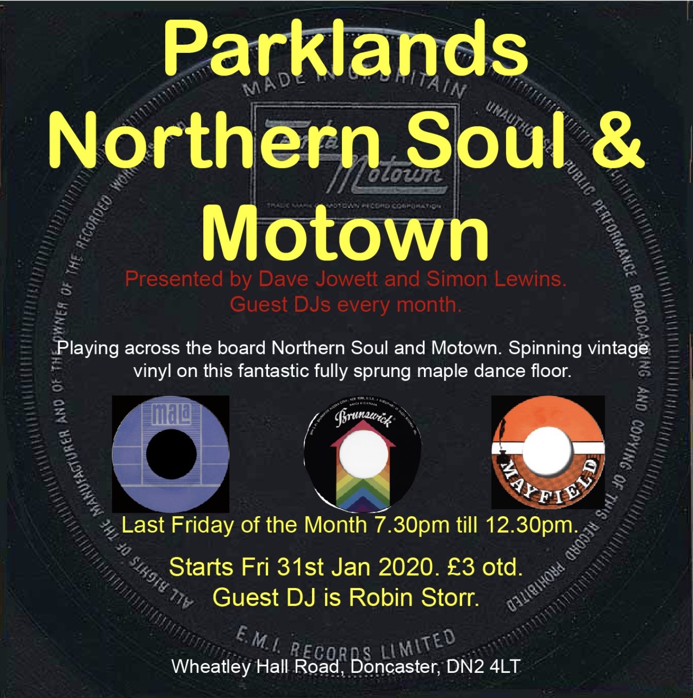 Parklands Northern Soul  Motown Night