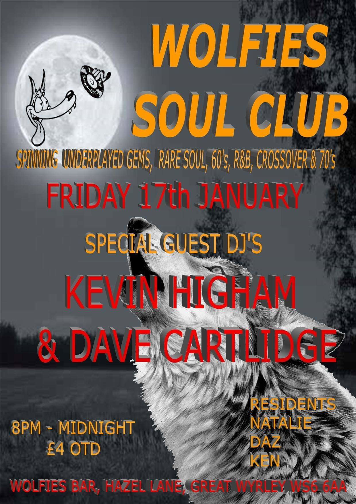 Wolfies Soul Club  Kev Higham  Dave Cartlidge