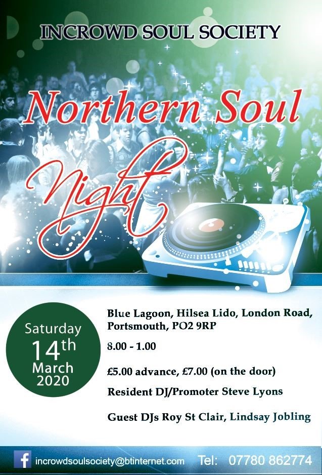 Portsmouth Northern Soul Night Blue Lagoon