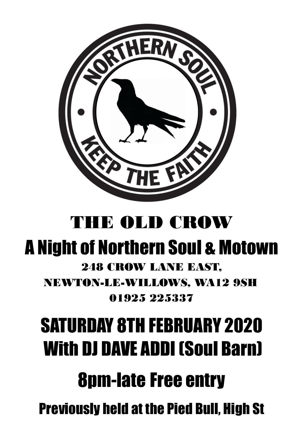 Old Crow Soul Free Entry Newton Le Willows Nr Warrington
