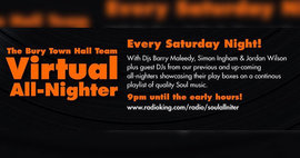Bury Town Hall Virtual Allnighter Saturday Night 21 March 2020 image
