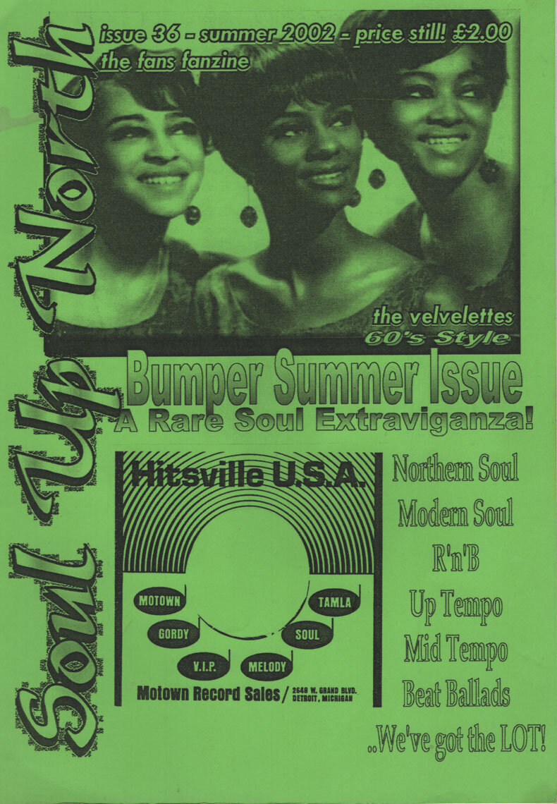 Soul Up North Issue 36 Summer 2002 c/w TAPE