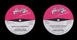 Hayley Records - New 45s featuring Popcorn Wylie, Gwen Owens & Rose Battiste image