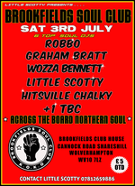 Brookfields Soul Club Cancelled Now August