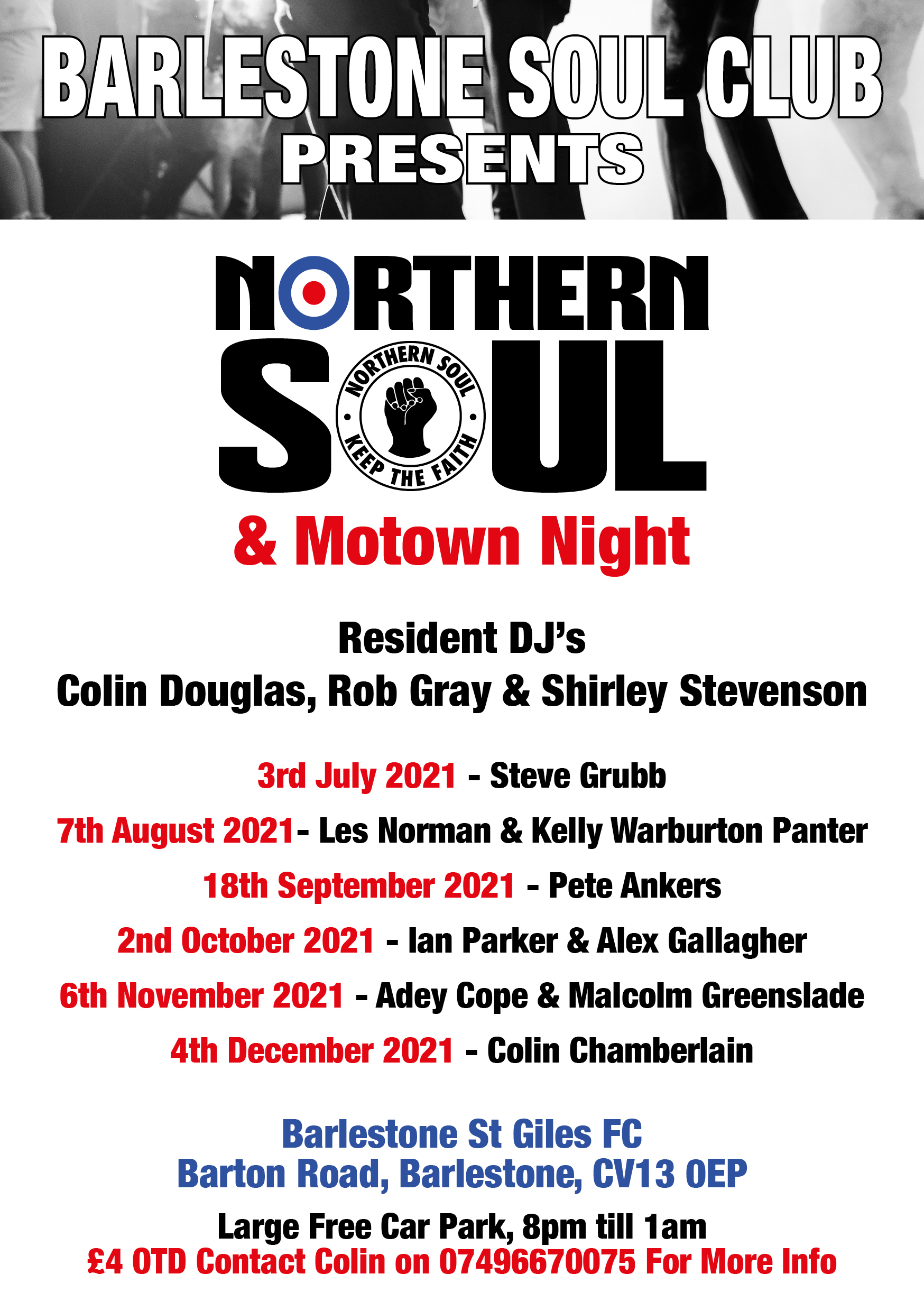 Barlestone Soul Club Presents Northern Soul  Motown