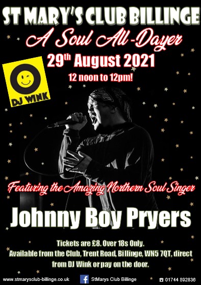 Decades Of Soul Presents Soul Alldayer With Johnny Boy