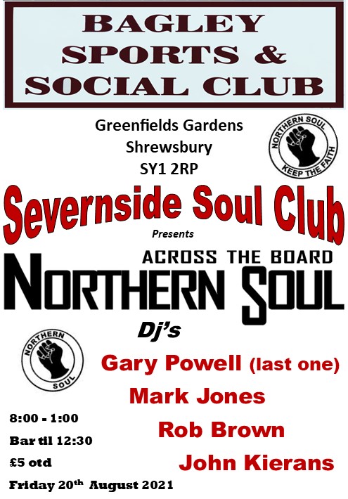 Severnside Soul Night  The Bagley