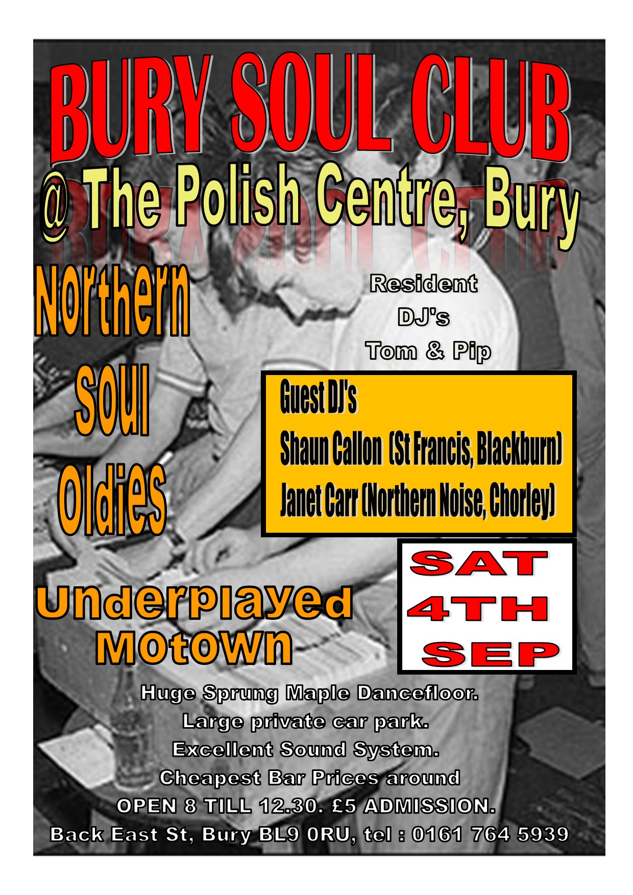 Bury Soul Club  The Polish Centre Bury