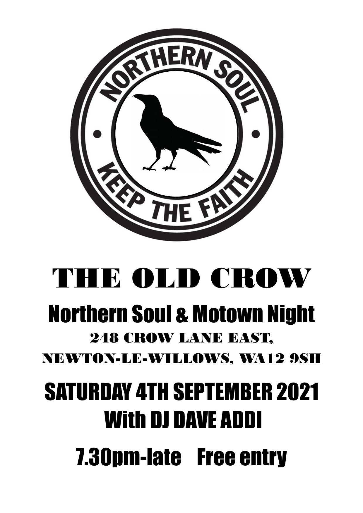 Old Crow Northern Soul  Motown Night