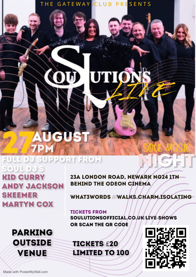 Soulutions Live  Newark