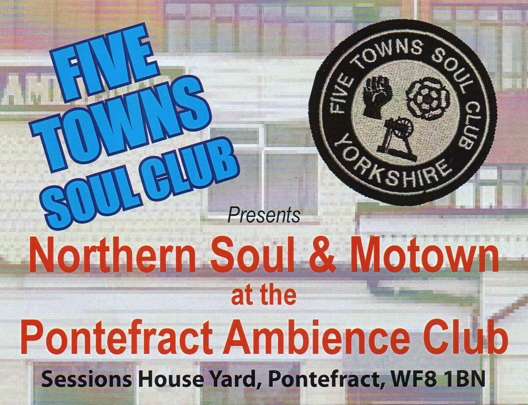 Five Towns Soul Club At The Ambience Club  Pontefract