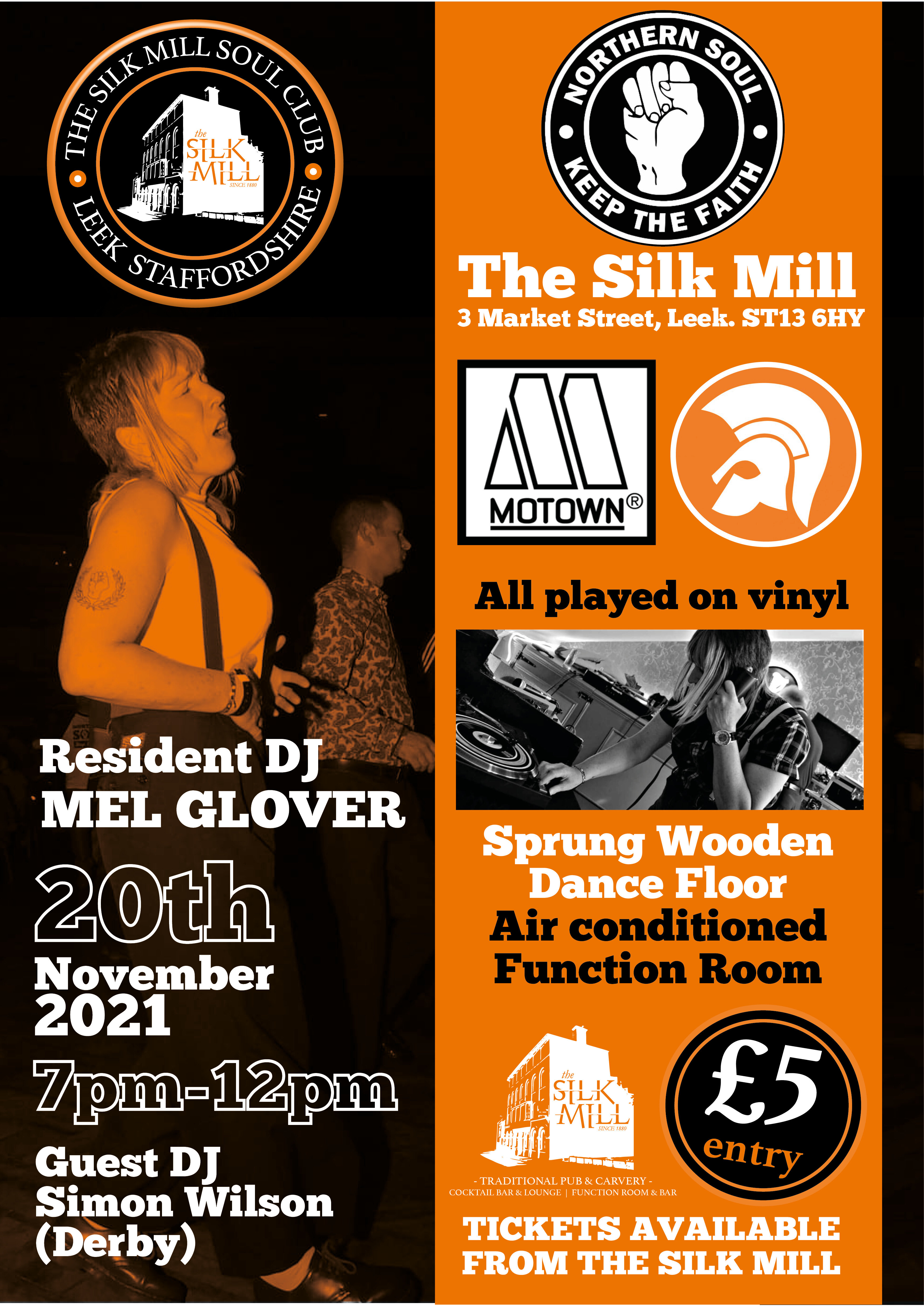 Silk Mill Soul Club  Leek Staffordshire