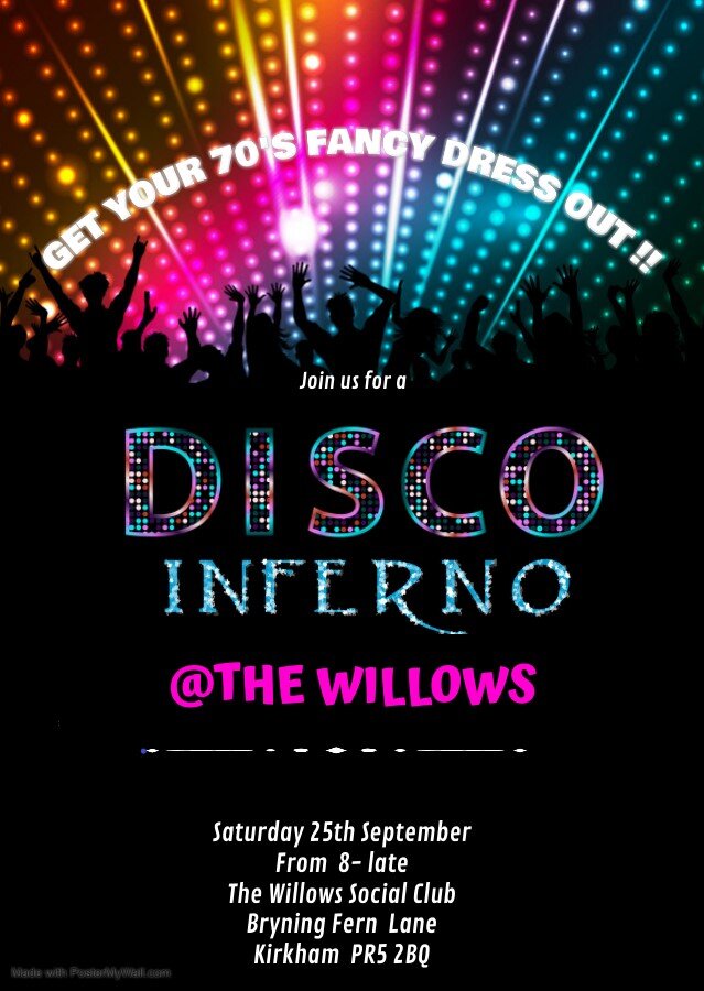 Disco Inferno At The Willows Kirkham