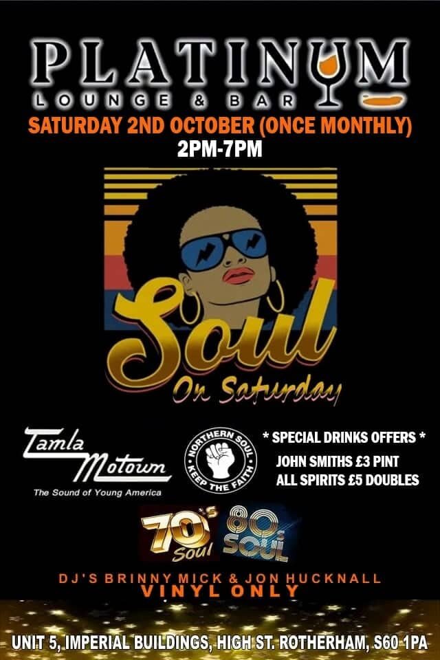  Soul Club 21  Saturday Afternoon Soul Sessions