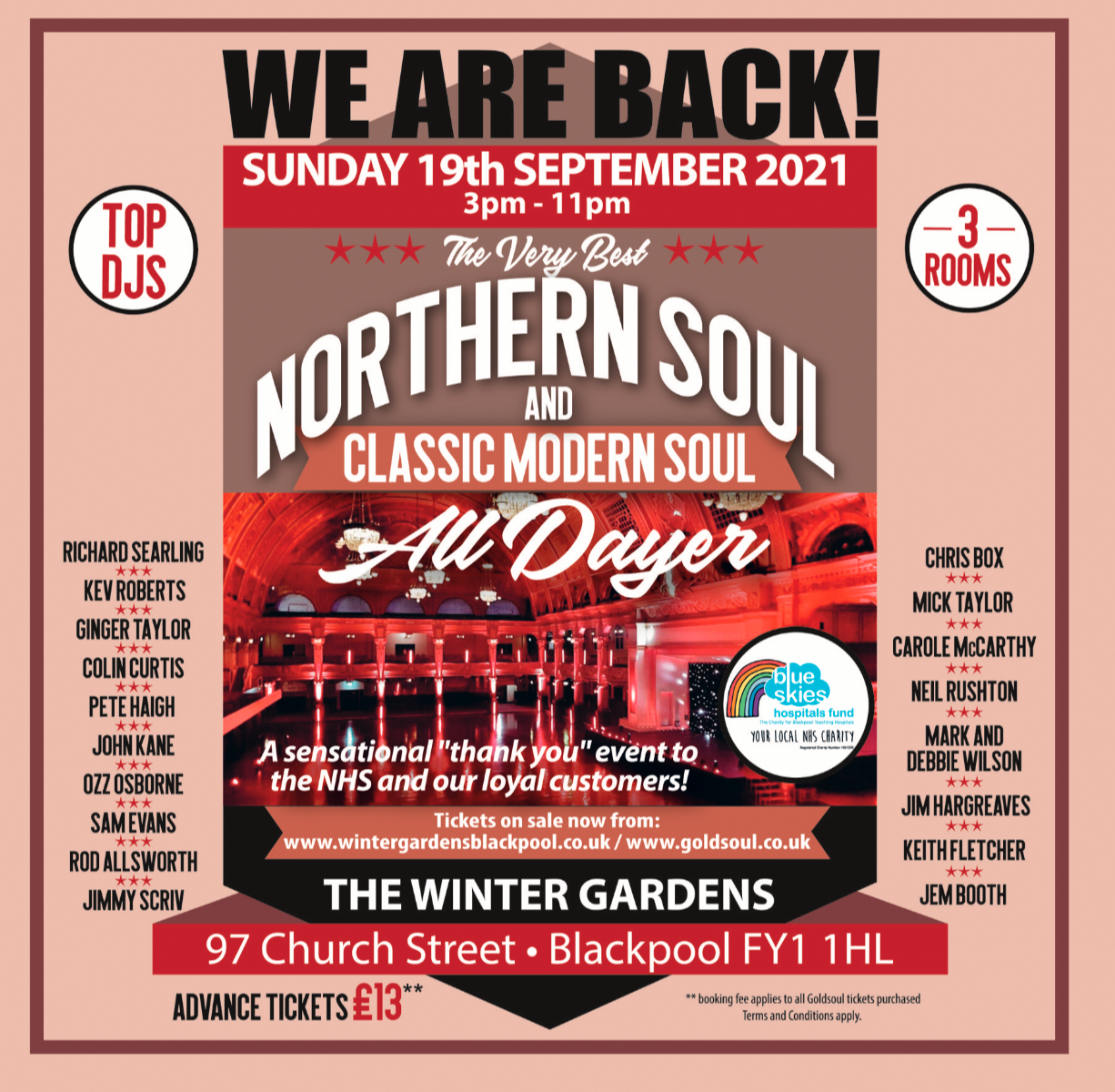 Blackpool Winter Gardens All Dayer