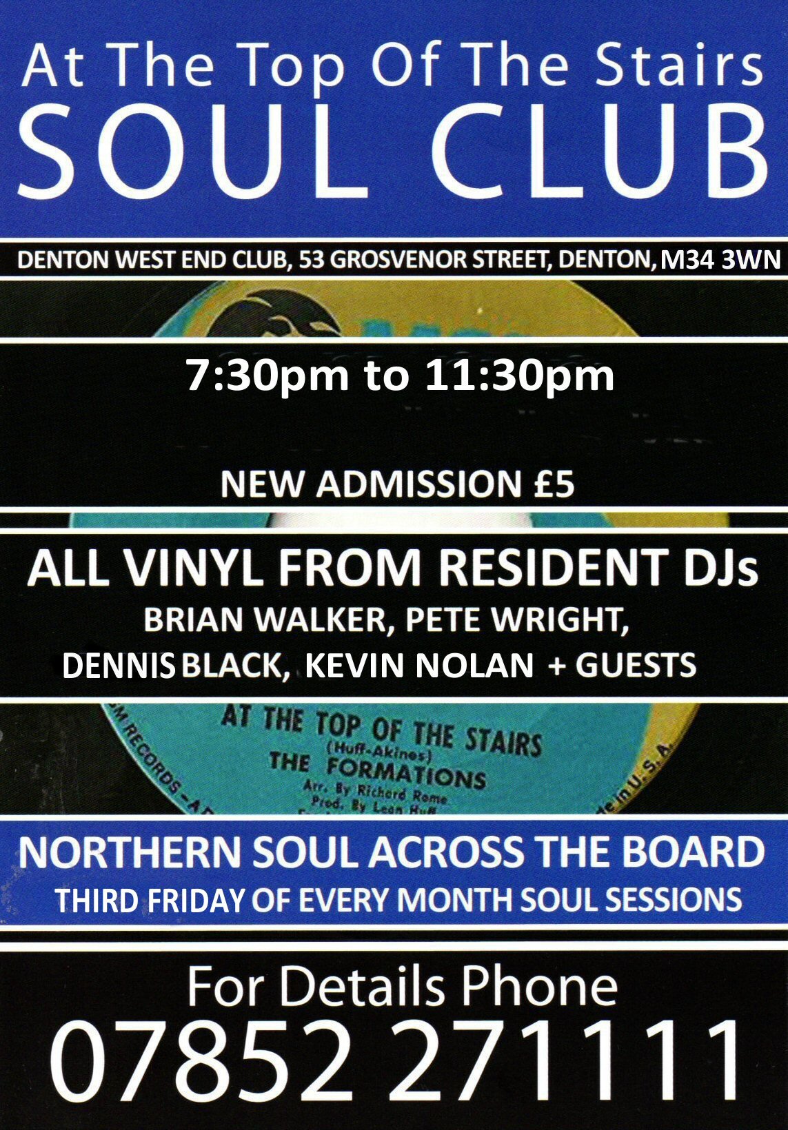 Top Of The Stairs Soul Club  Denton  Mcr