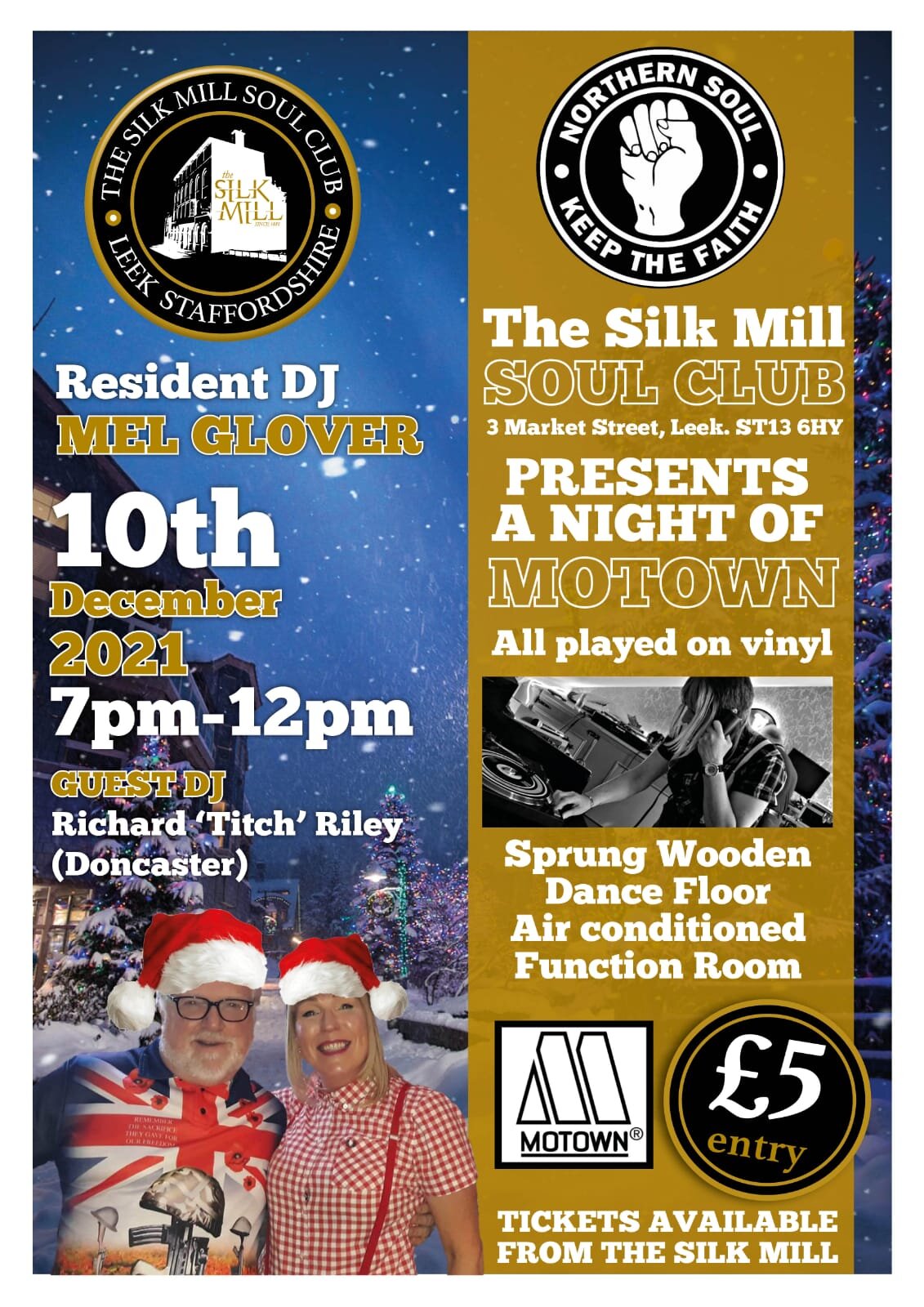 Silk Mill Soul Club  Leek Staffordshire