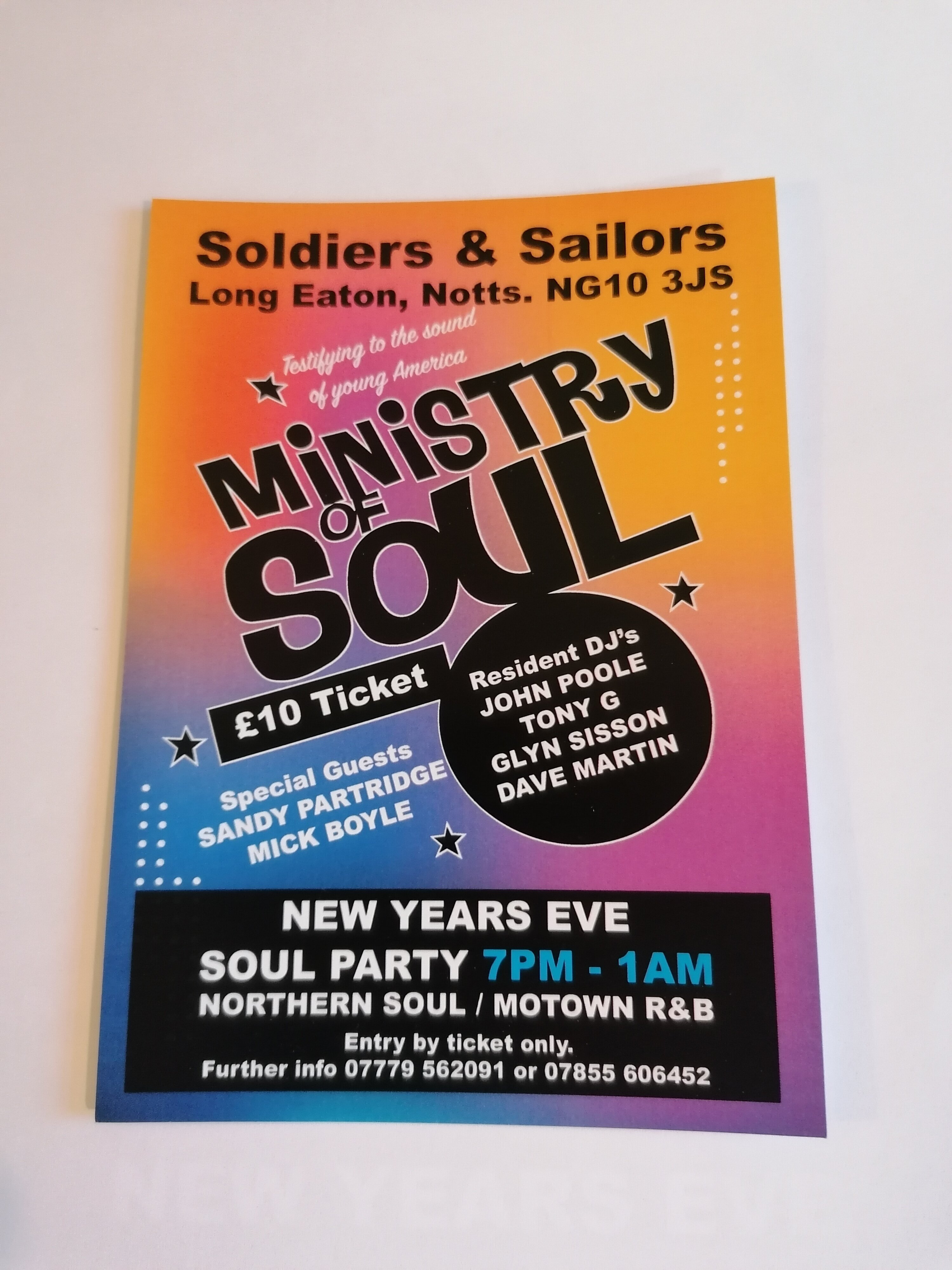 Ministry Of Soul  New Years Eve Party Long Eaton