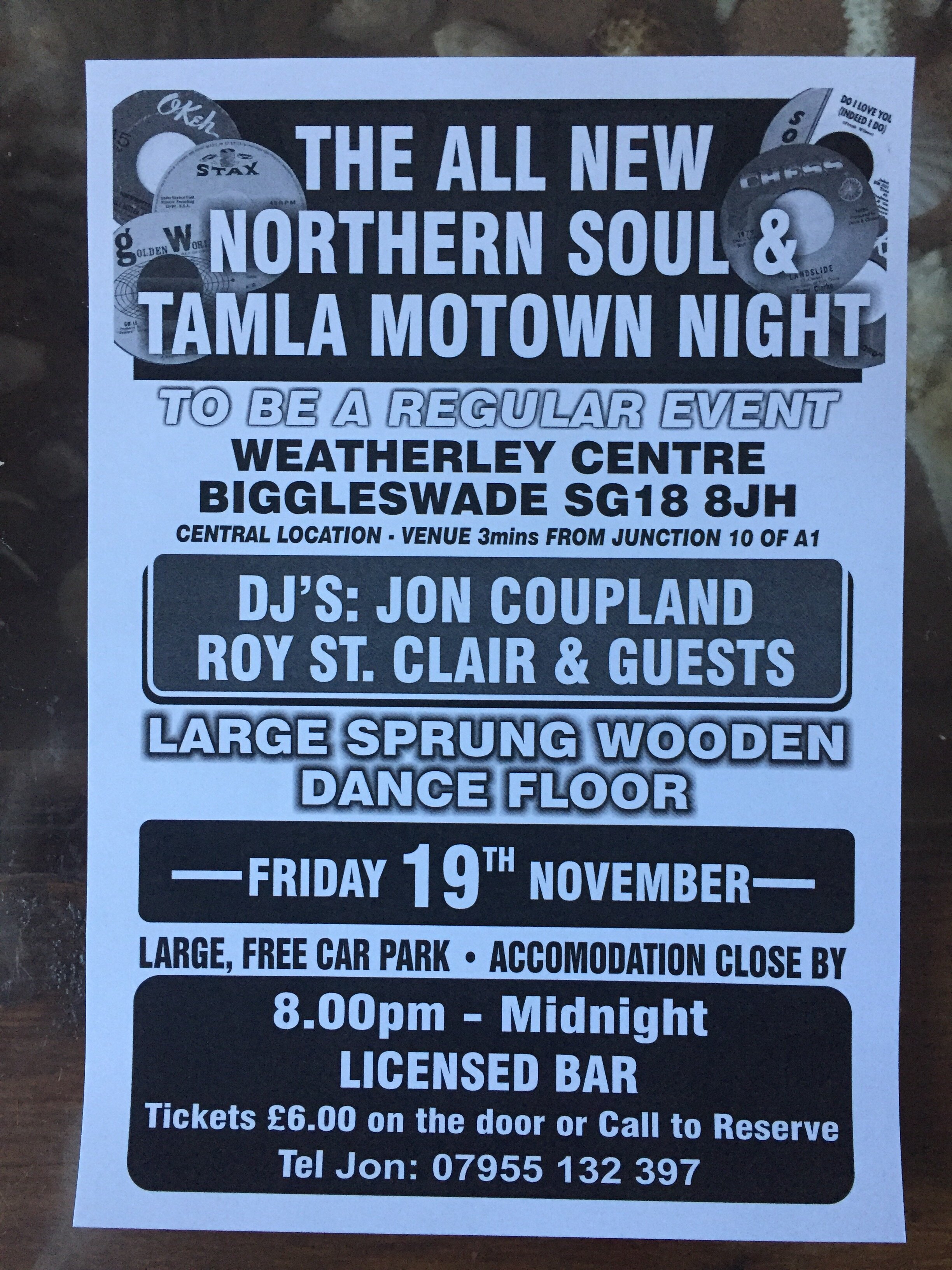 Biggleswade Northern Soul Motown Night