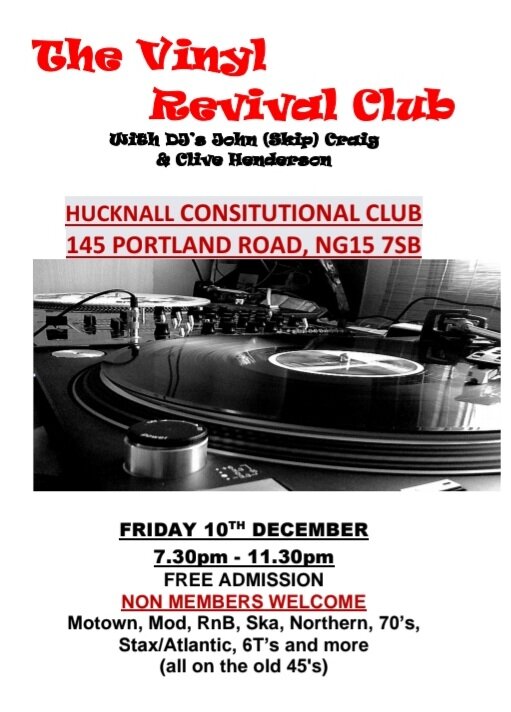 Vinyl Revival At The Conny Club Hucknall