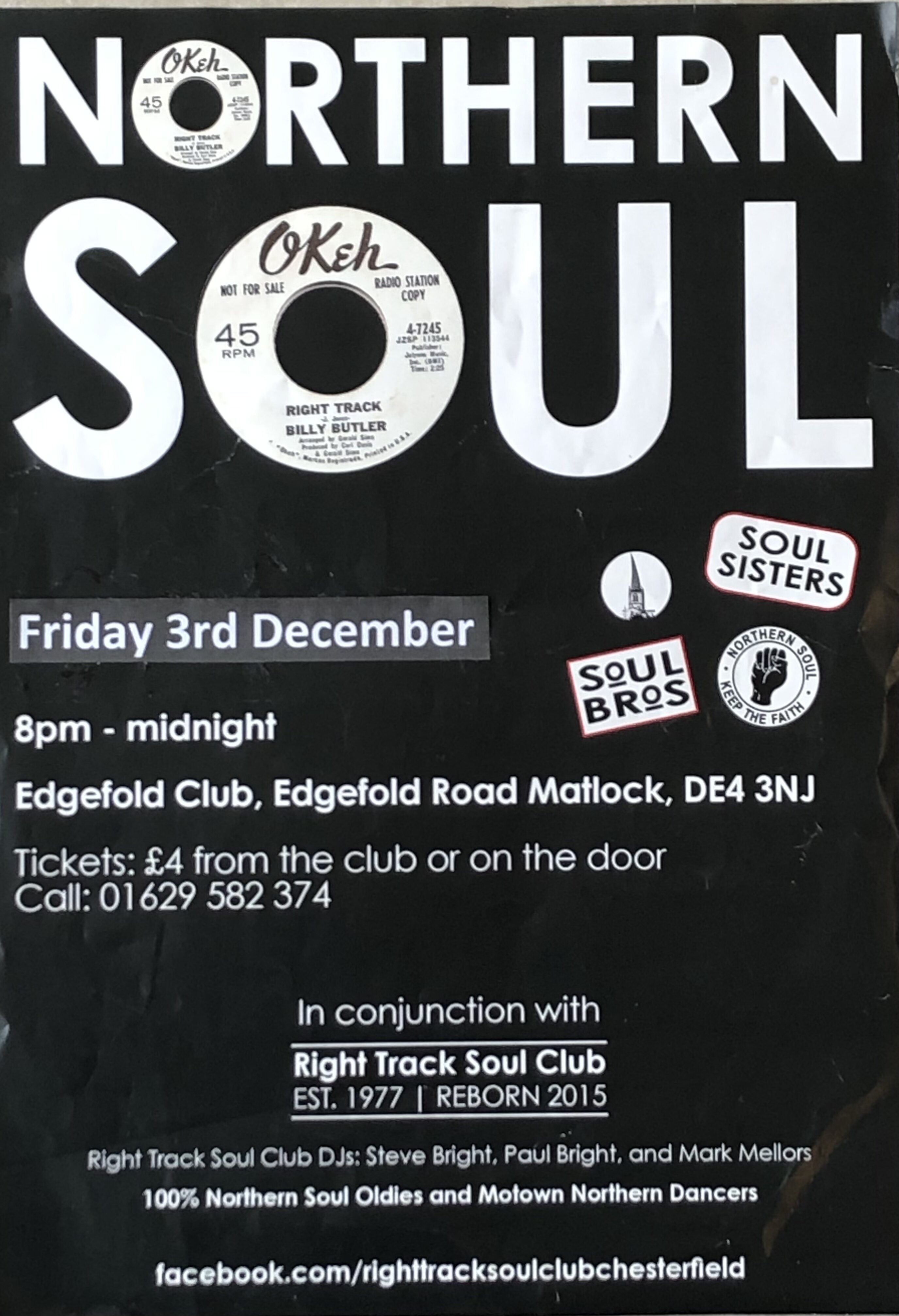 Cancelled   Edgefold Club  Matlock