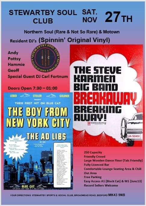 Stewartby Soul Night Nr Bedford Beds 13th Anniversary