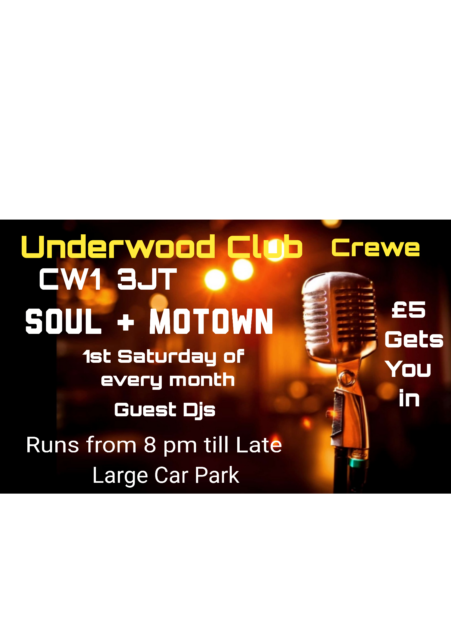 Soul Night Underwood Club Crewe