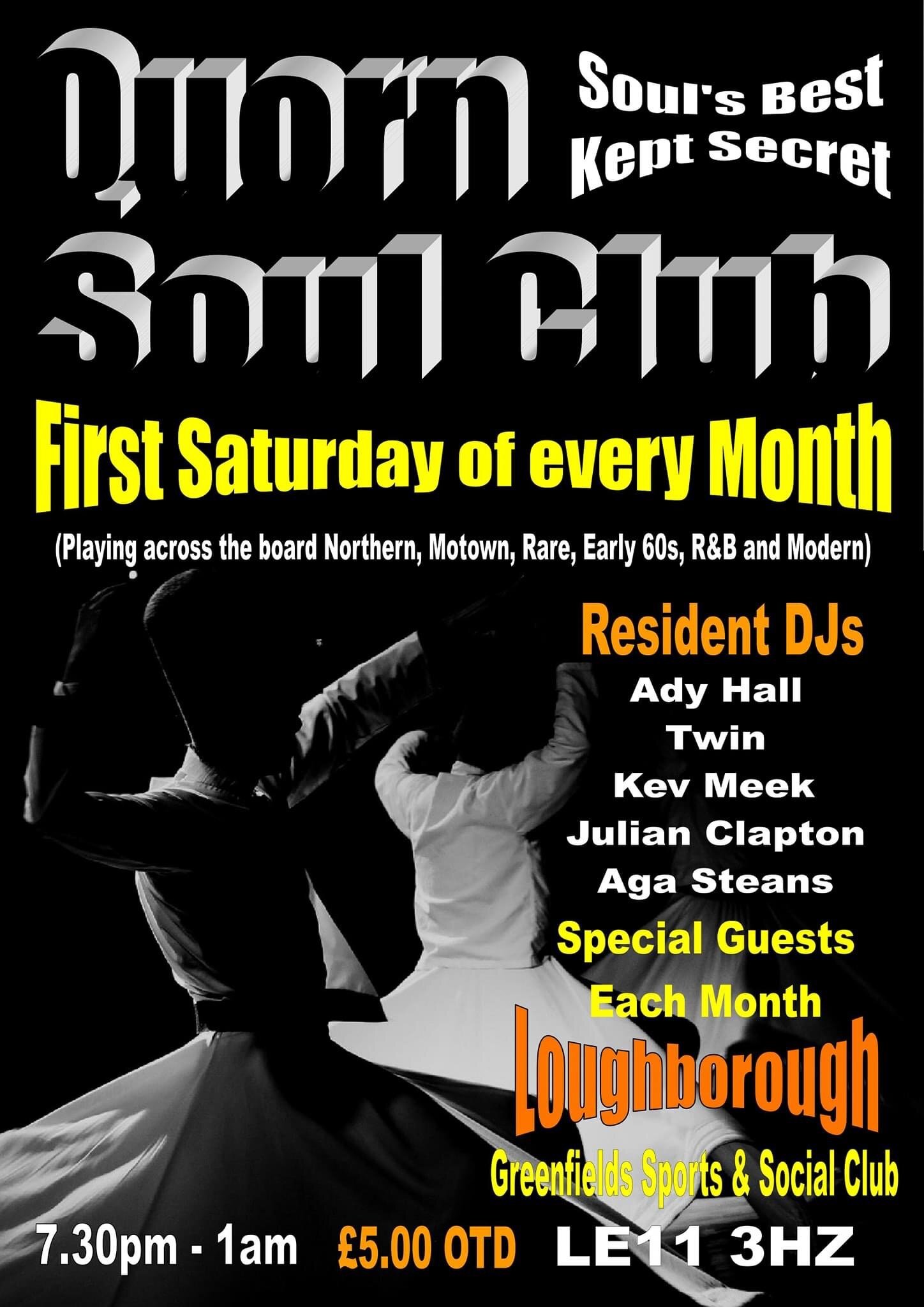 Quorn Soul Club Moved To Fri 1st Nov