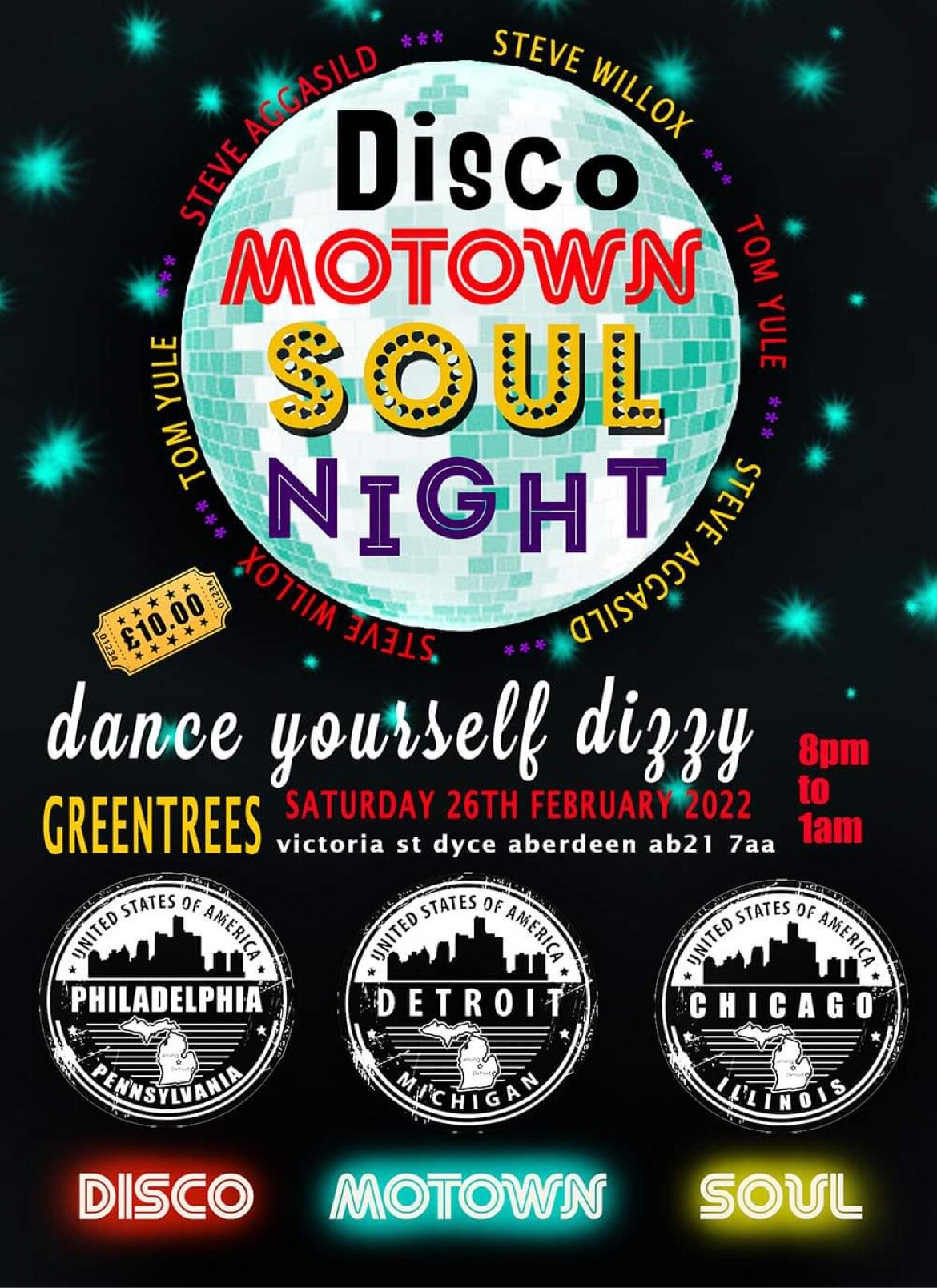 Greentrees Disco Soul And Motown Night 