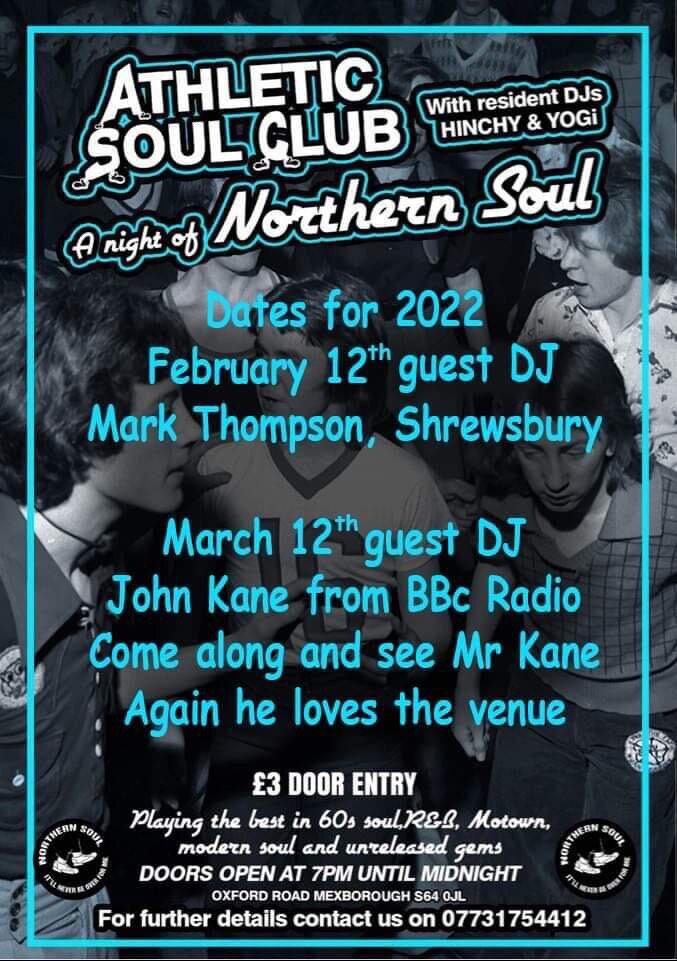 Northern Soul Night At Mexborough Athletic Club