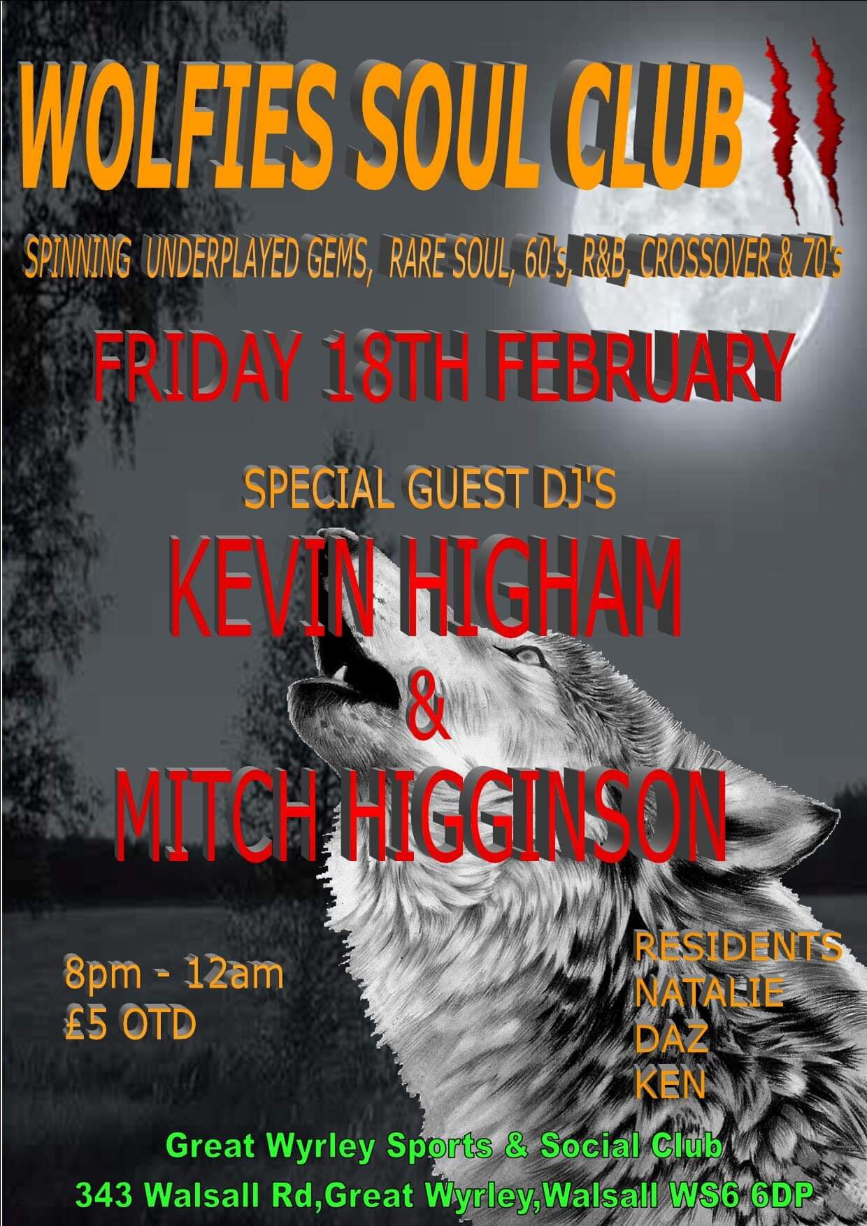 Wolfies Soul Club  Kev Higham  Mitch Higginson