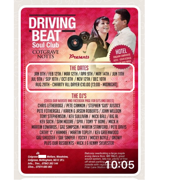 Driving Beat Northern Soul Notts Founded In 2001