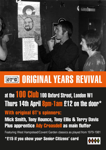 6ts 100 Club West Hampstead Revival Special