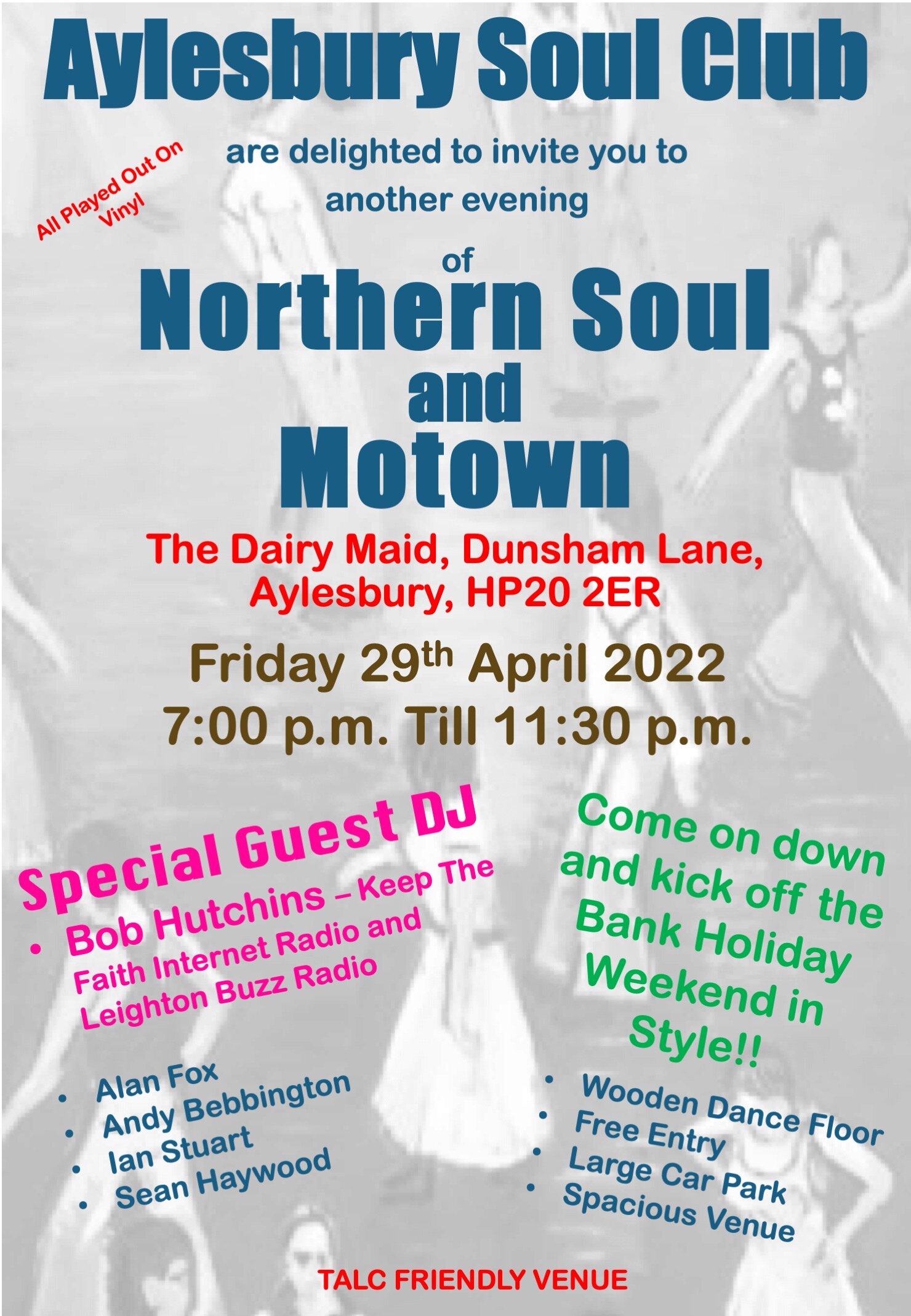 Aylesbury Northern Soul And Motown Night