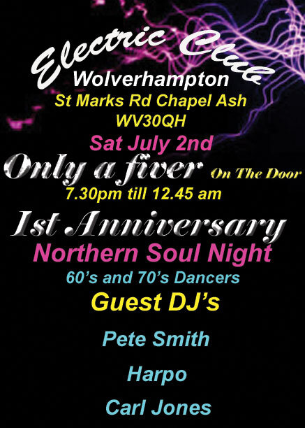 Electric Club Northern Soul 60 And 70s Dancers