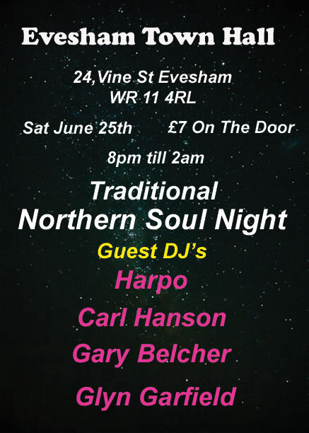 Evesham Town Hall Traditional Northern Soul Night