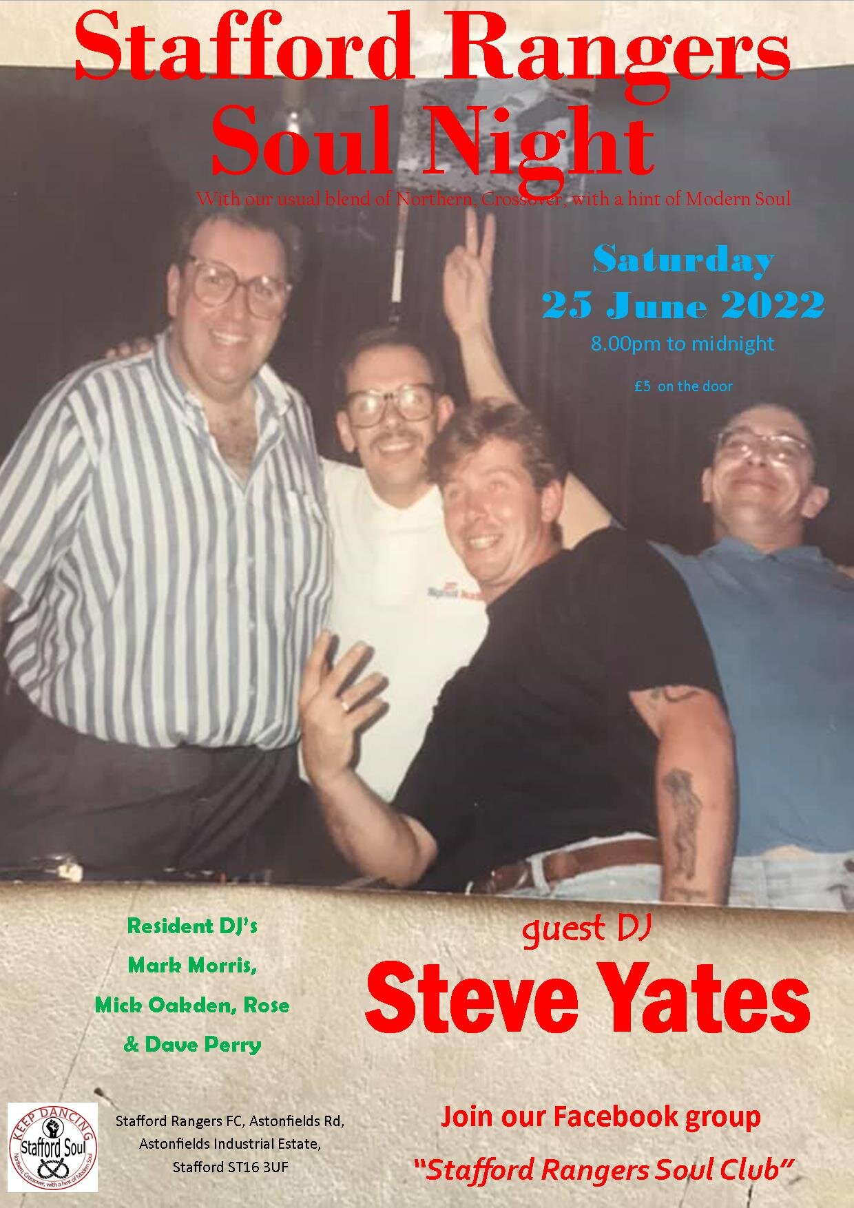 Stafford Soul  The Rangers With Guest Steve Yates