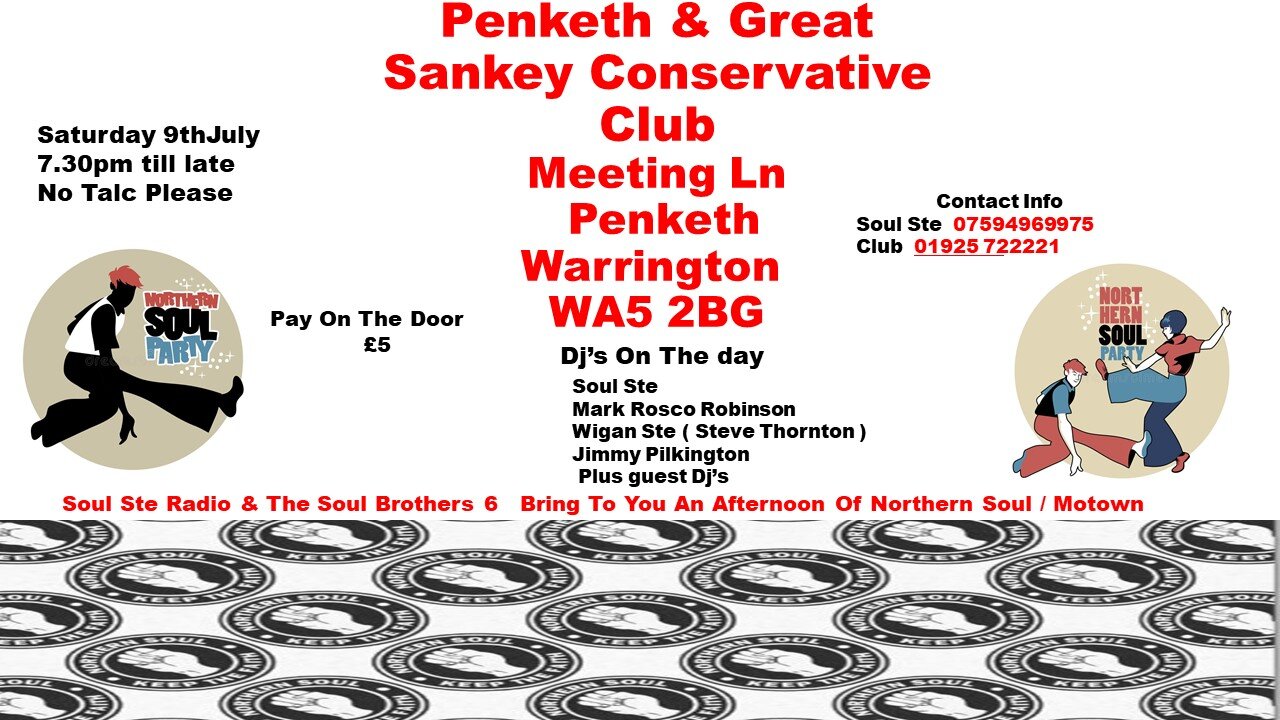 Soul Ste Radio Penketh Conny Club